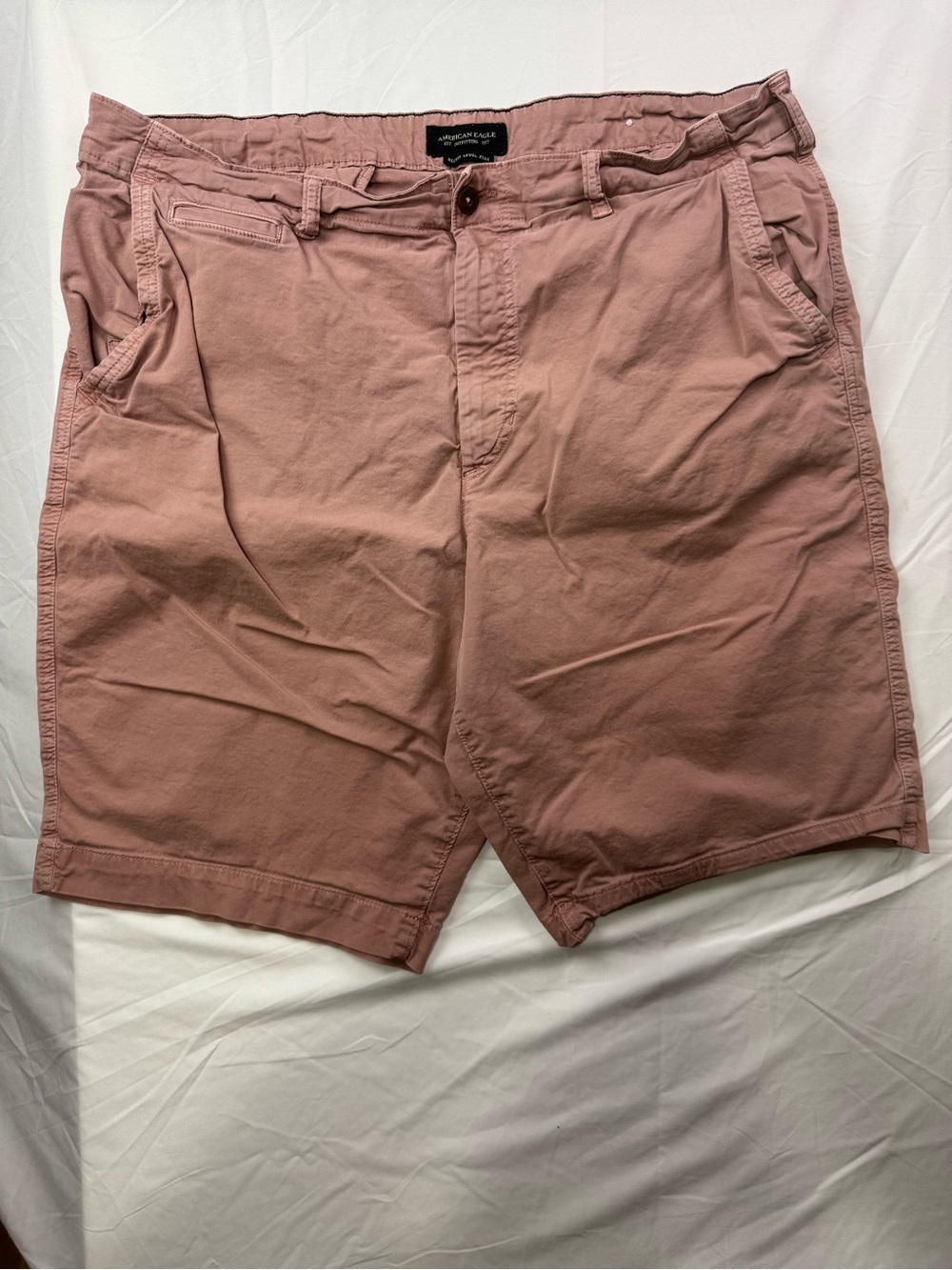 American Eagle Outfitters Men’s Dusty Rose Flat Front Chino Shorts